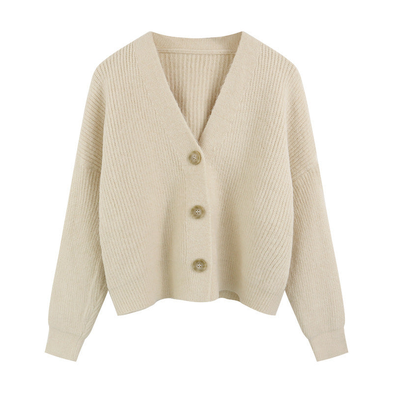 Damen Komfortabler Strickcardigan mit Knopfdetails und feiner Struktur R&B
