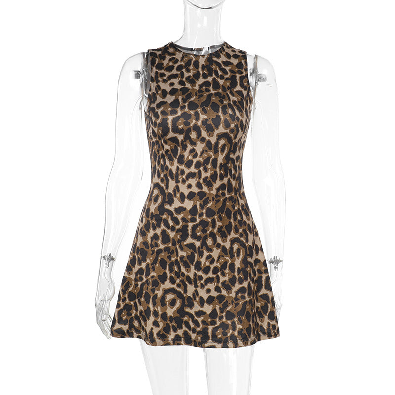 Damen Etuikleid mit Leopardenmuster und figurbetontem Schnitt R&B