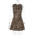 Damen Etuikleid mit Leopardenmuster und figurbetontem Schnitt R&B