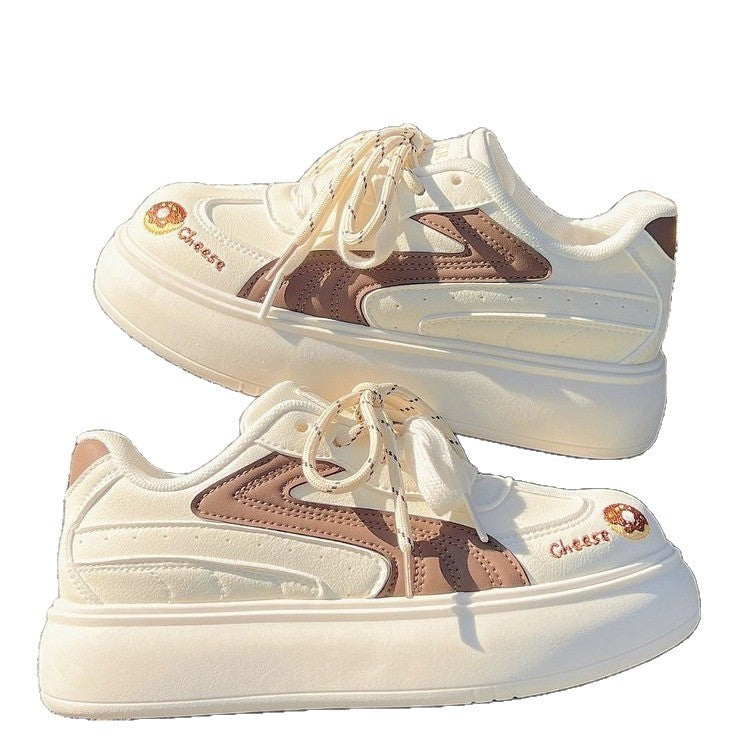 Damen Chunky Sneakers mit verspieltem Donut-Motiv und komfortabler Plattform-Sohle R&B