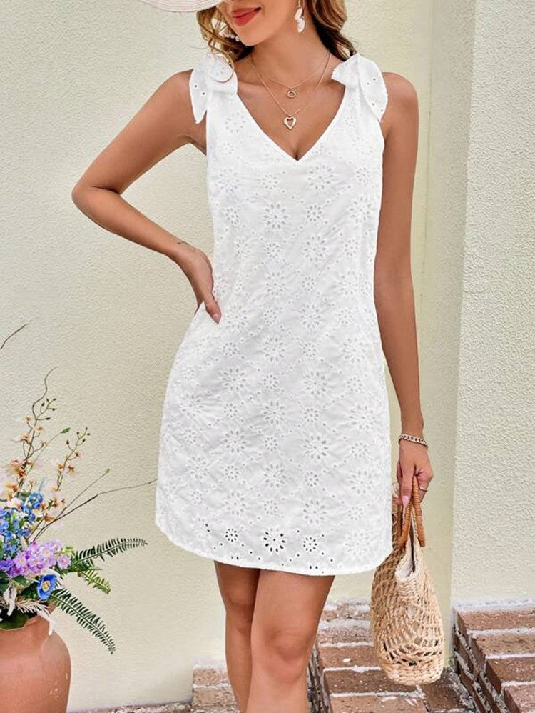 Damen Sommerkleid mit verspielten Schleifen von R&B