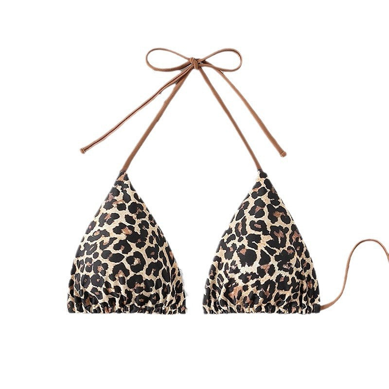 Damen Triangel-Bikini mit modischem Leopardenmuster R&B