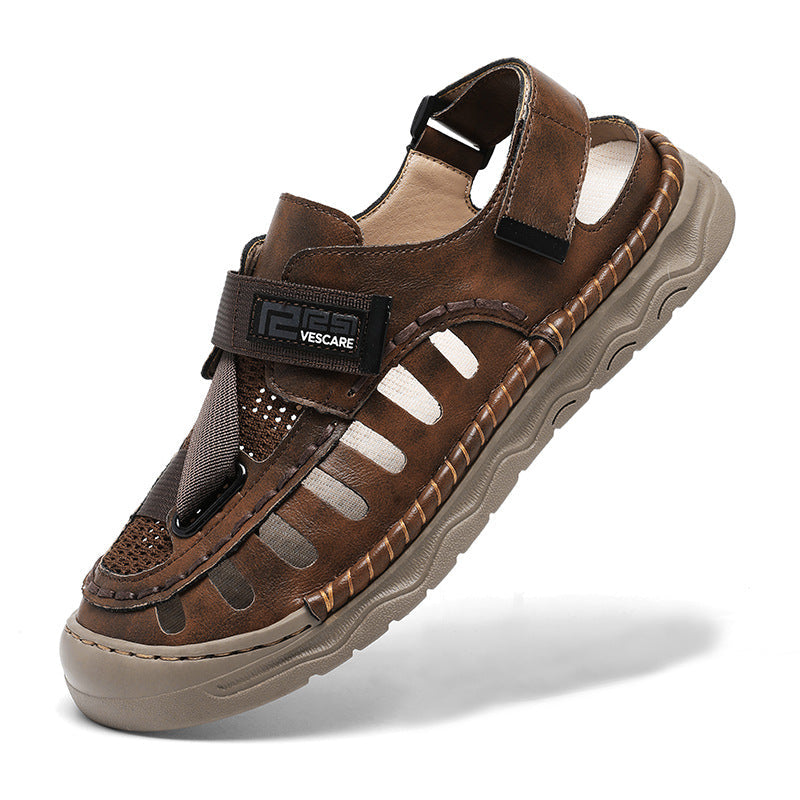 Damen Atmungsaktive Freizeitsandalen mit verstellbarem Klettverschluss und anatomischer Fußbettung R&B