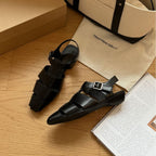 Damen Sandalen mit modernem Riemendesign und verstellbarem Schnallenverschluss