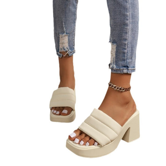 Damen Plateausandalen mit modischem Riemen-Design R&B