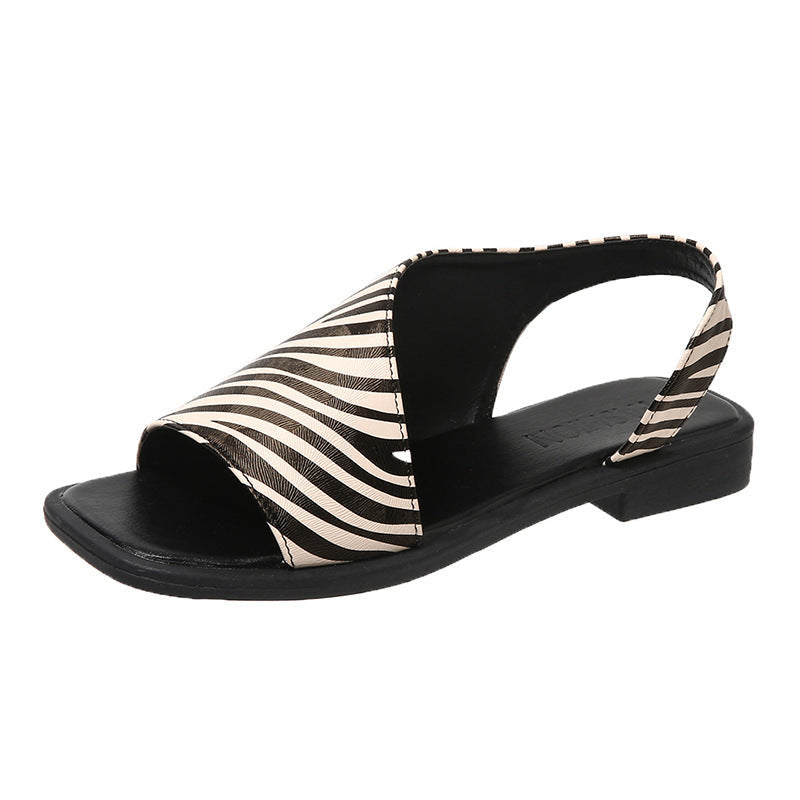 Damen Sandalen mit modischem Denim-Design und komfortablem Fußbett R&B