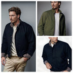 Herren lässige Freizeitjacke mit funktionalen Taschen und modernem Kragen R&B