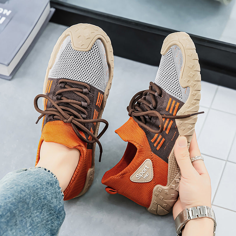 Damen Sportliche Freizeit-Sneaker mit luftiger Mesh-Oberfläche R&B
