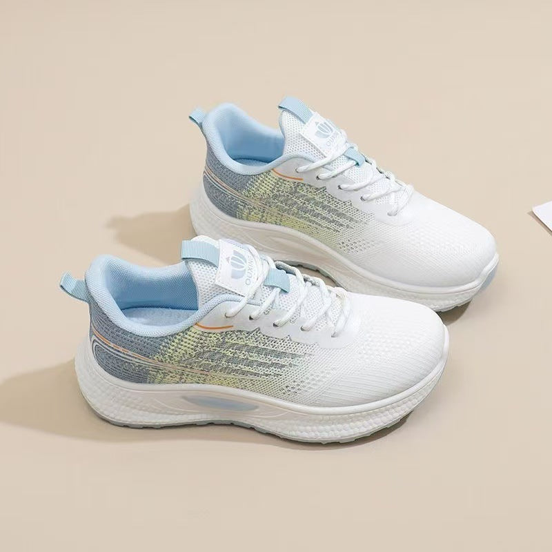 Damen Leichte Freizeitsneaker mit atmungsaktiven Mesh-Einsätzen und rutschfester Sohle R&B