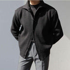 Herren Strukturierte Button-Down-Jacke R&B