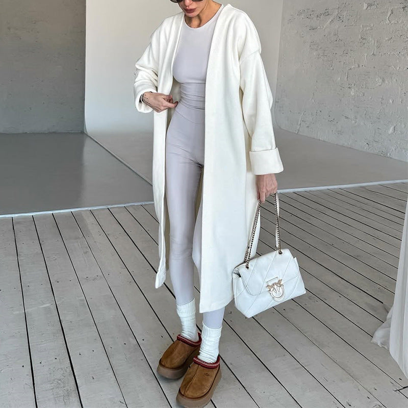 Damen Kuscheliger Oversize-Mantel R&B