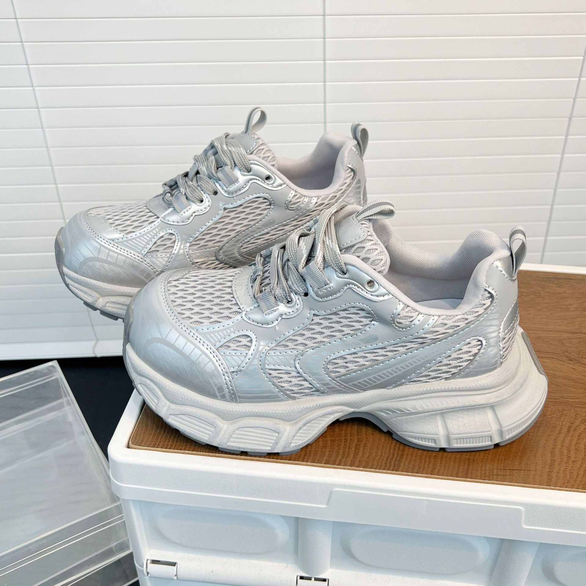 Damen Sportliche Lauf-Sneaker mit atmungsaktivem Obermaterial und gepolsterter Innensohle R&B