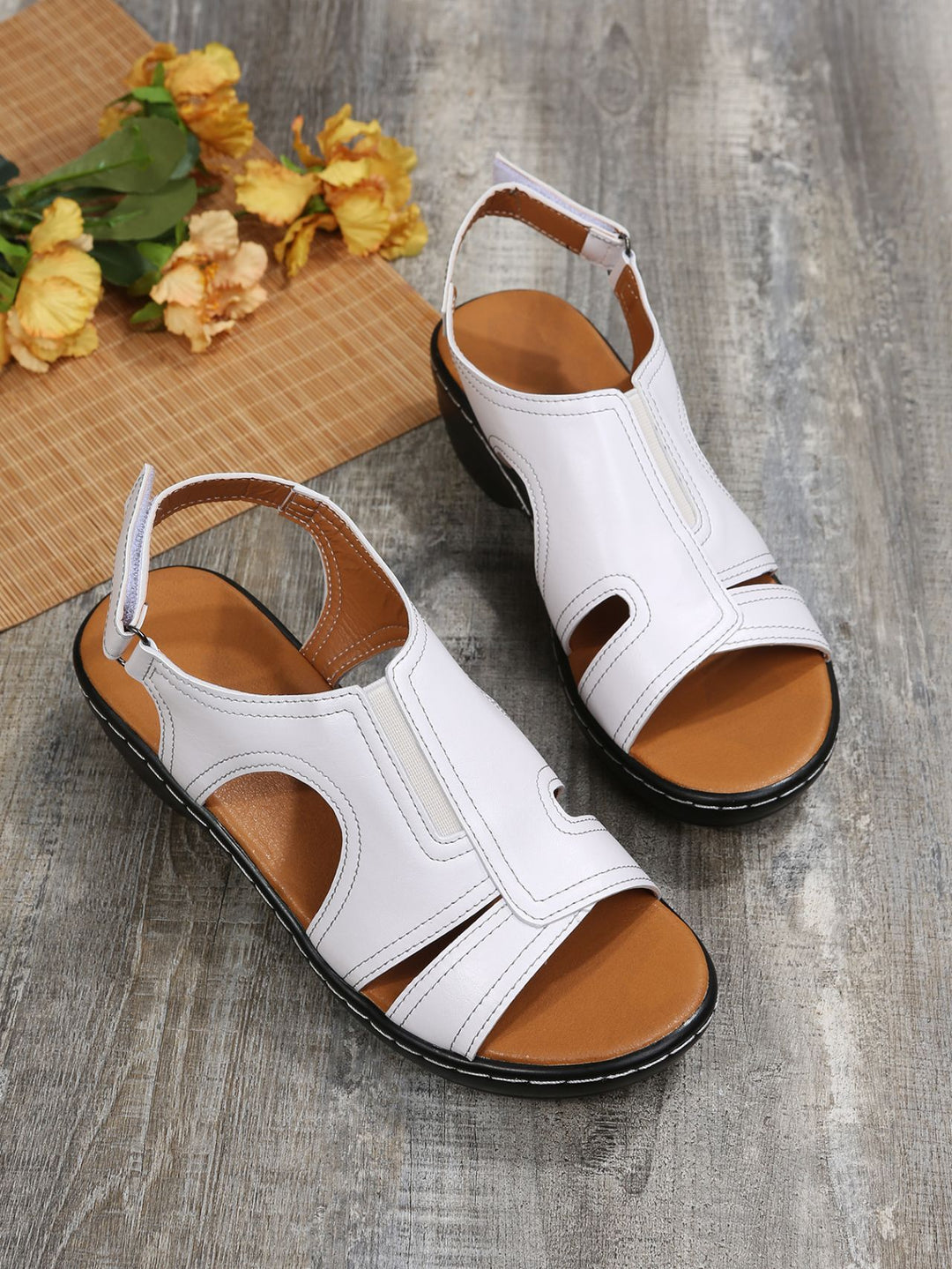 Damen Bequeme Sandalen mit anatomischer Fußbettung R&B