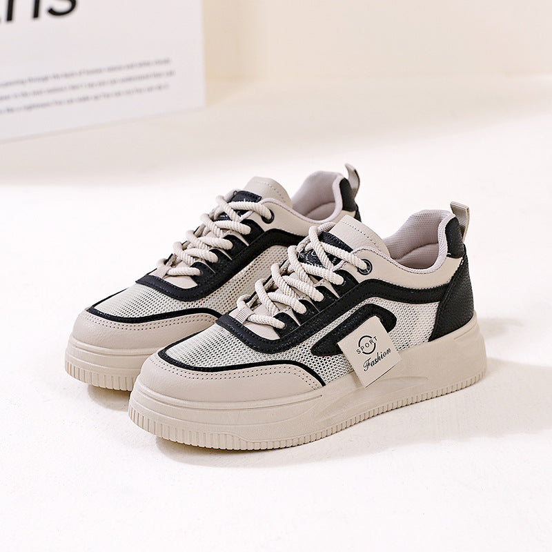 Damen Sportliche Sneakers mit atmungsaktiven Mesh-Einsätzen und rutschfester Sohle R&B
