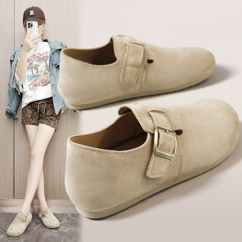 Damen modische Slipper mit verstellbarem Riemen und geschlossener Ferse R&B