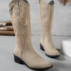 Damen Cowboy-Stiefel mit modischem Stickdesign R&B