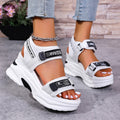Damen Sportliche Keilsandalen mit verstellbarem Riemendesign R&B