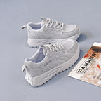 Damen Lauf-Sneakers mit gepolsterter Sohle und atmungsaktiver Mesh-Oberfläche R&B