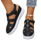 Damen Wedge-Sneaker mit verstellbaren Riemen und rutschfester Sohle R&B