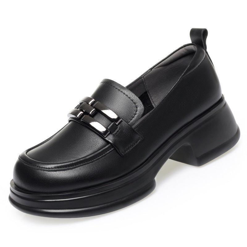 Damen Elegante Mokassins mit modischen Kettendetails R&B