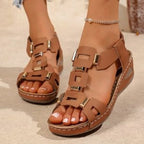 Damen Modische Sandalen mit Sicherheitsverschluss R&B