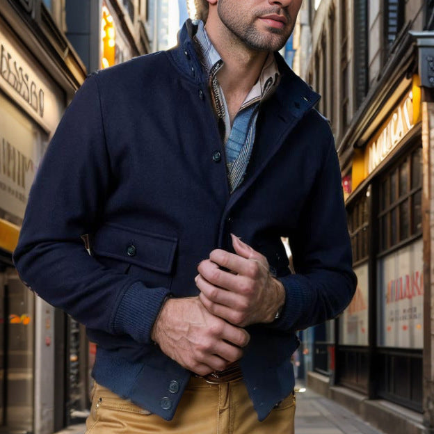Herren modische Utility-Jacke mit praktischen Taschen R&B 1760428331