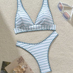 Damen Triangel-Bikini mit elegantem Rüschendetail R&B