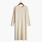 Damen Strickkleid mit feiner Rippenstruktur R&B