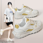 Damen Sportliche Sneakers mit atmungsaktiver Mesh-Oberfläche und dämpfender Sohle R&B