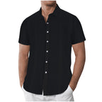 Herren Kurzarmhemd mit stilvollem Strukturdesign R&B
