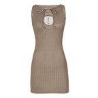 Damen Enges Vichy-Kleid mit raffiniertem Rückenausschnitt R&B