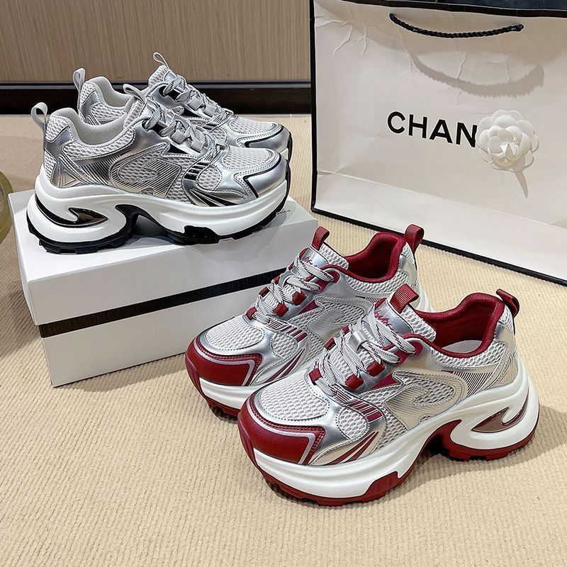 Damen modische Sneakers mit atmungsaktiven Mesh-Einsätzen und dämpfender Sohle R&B