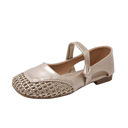 Damen Ballerina-Schuhe mit geflochtenem Detail R&B