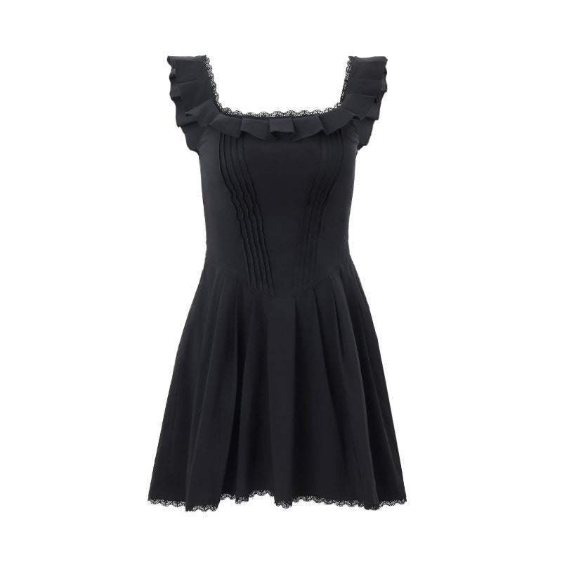 Damen Fließendes Minikleid mit Rüschendetails und figurschmeichelndem Schnitt R&B