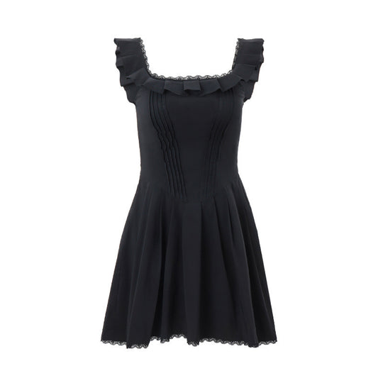 Damen Fließendes Minikleid mit Rüschendetails und figurschmeichelndem Schnitt R&B