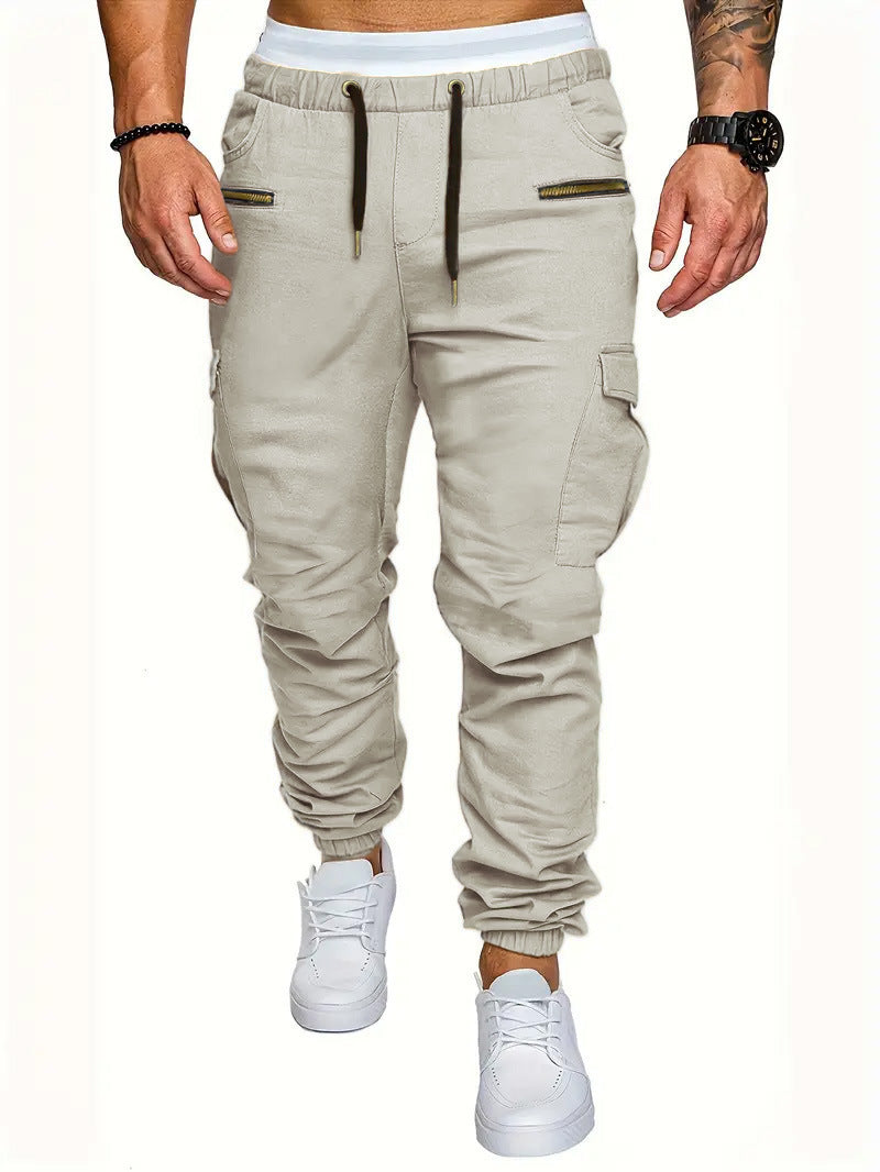 Herren Cargo-Jogginghose mit elastischem Bund und praktischen Reißverschlusstaschen R&B