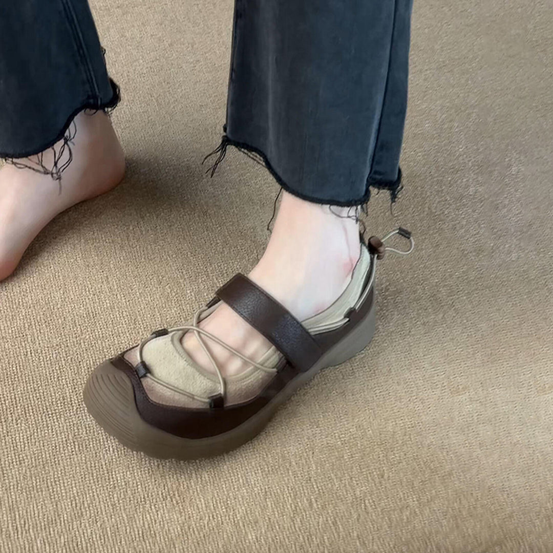 Damen Komfortable Sandalen mit verstellbarem Riemen R&B
