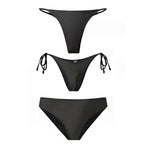 Damen Hochgeschnittener Bikini mit seitlichen BindR&Bändern R&B