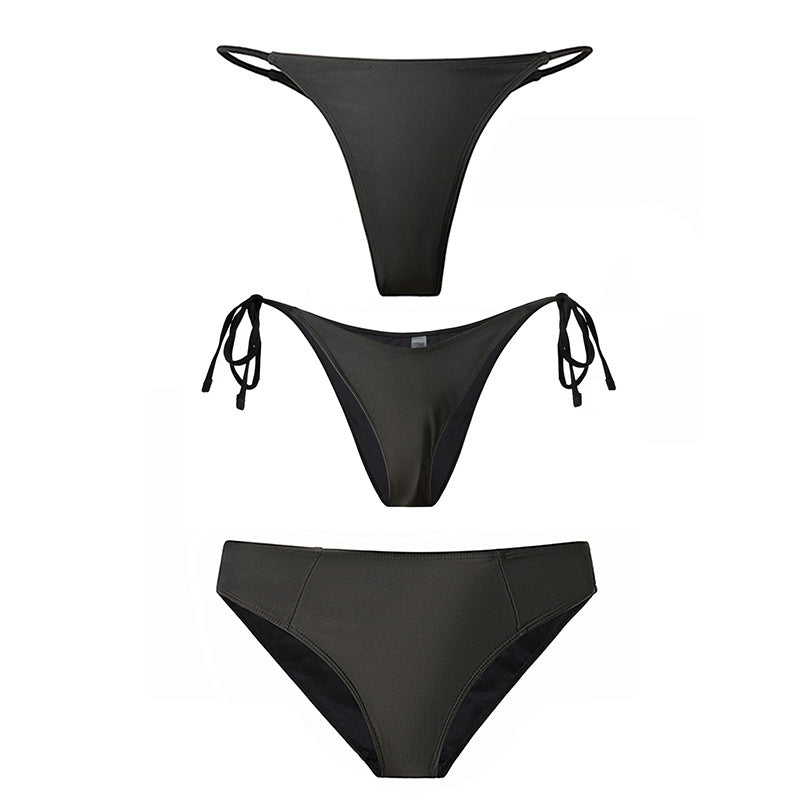 Damen Hochgeschnittener Bikini mit seitlichen BindR&Bändern R&B