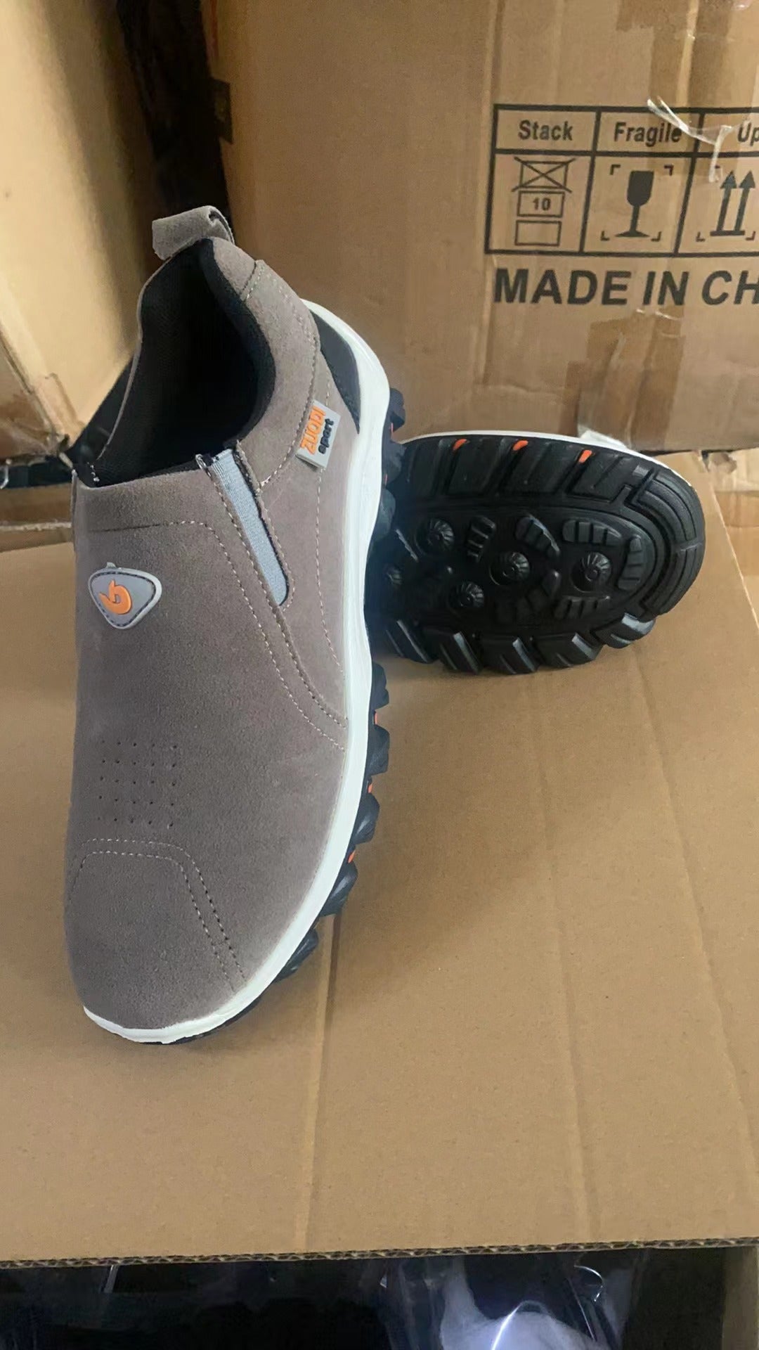 Damen Sportliche Slip-On Laufschuhe mit atmungsaktiver Sohle R&B