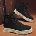 Damen Hohe Sneaker mit robustem Canvas-Obermaterial und rutschfester Sohle R&B