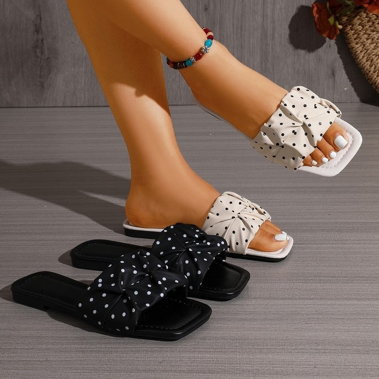 Damen modische Riemchen-Sandalen mit komfortablem Schleifen-Design R&B