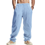 Herren lockere Sommer-Cargohose aus atmungsaktivem Material mit verstellbarem Kordelzug R&B