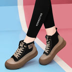 Damen Hochmodische Knit Sneaker mit trendigem Plateau und stabiler Sohle R&B