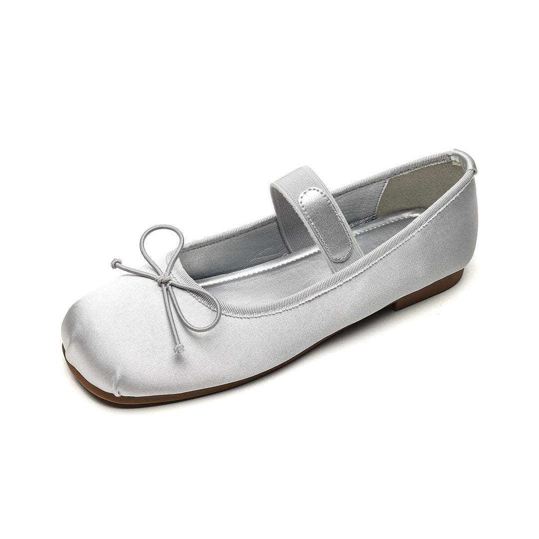 Damen Ballerinas mit verstellbarem Riemen und elegantem Schleifendesign R&B
