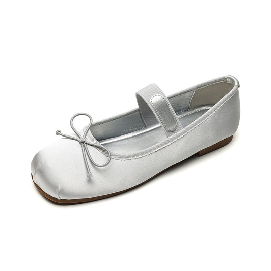 Damen Ballerinas mit verstellbarem Riemen und elegantem Schleifendesign R&B