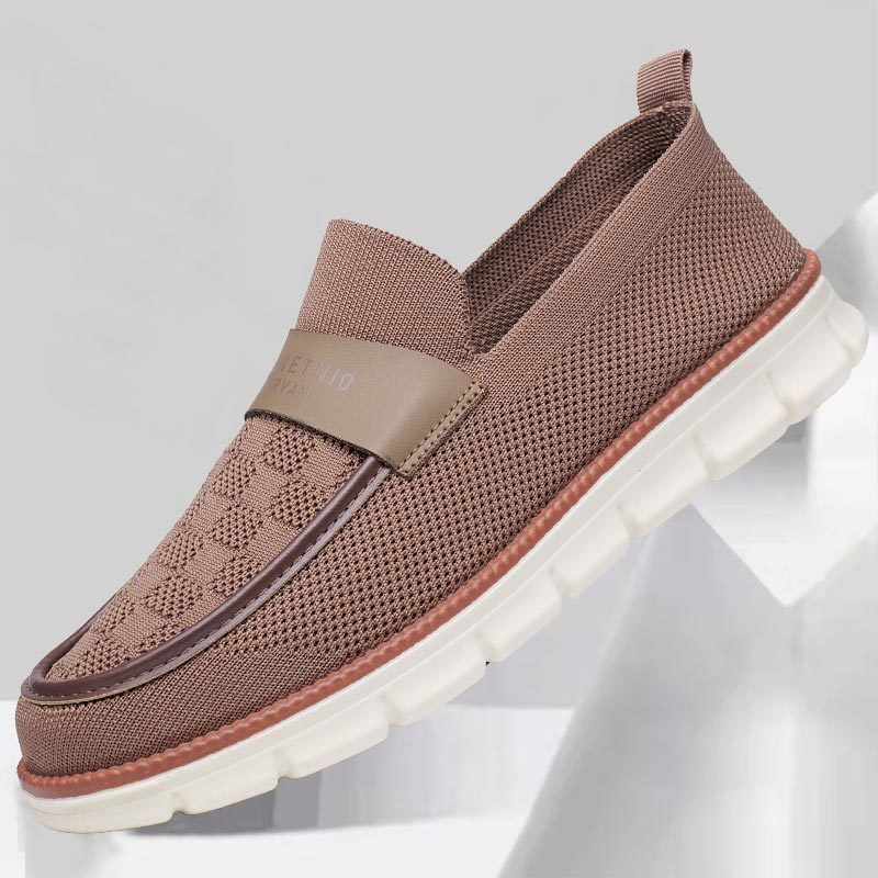 Damen Sportliche Slip-On Sneakers mit atmungsaktivem Mesh-Obermaterial und rutschfester Sohle R&B