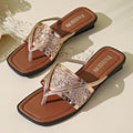 Damen Glitzernde Flip-Flops mit modischem Design R&B