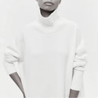 Damen Modischer Rollkragenpullover aus weichem Material R&B