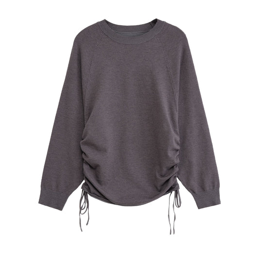 Damen Sportlicher Pullover mit seitlichen Schnürungen R&B